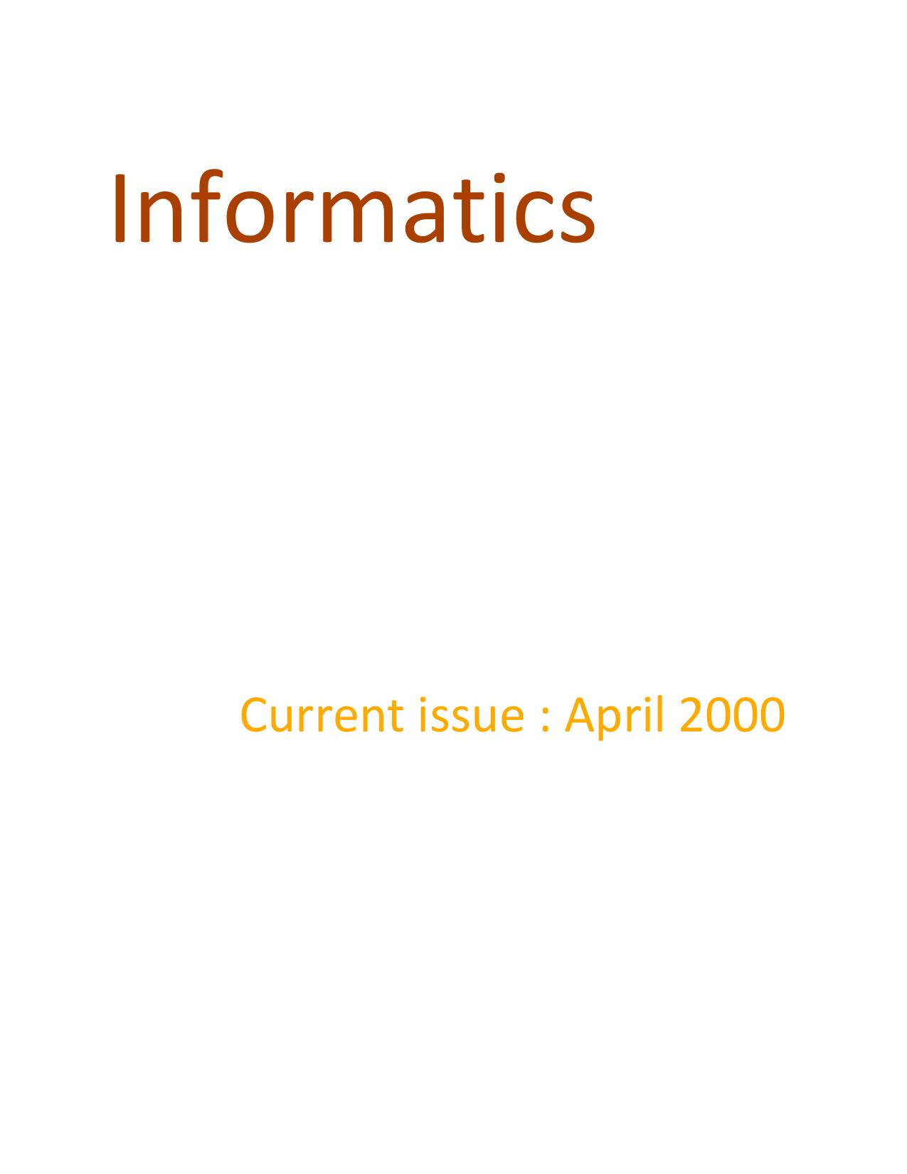 April 2000 cover