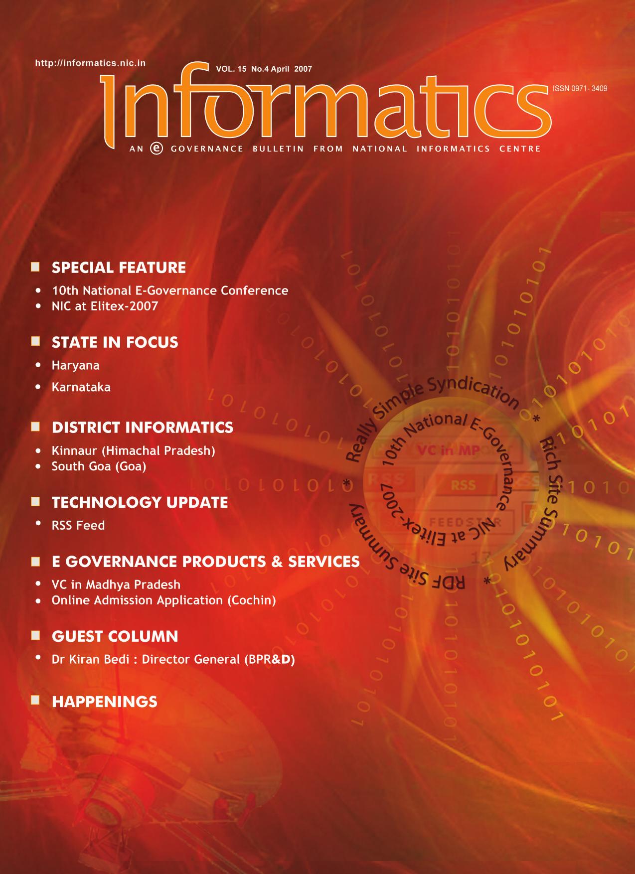April 2007 cover