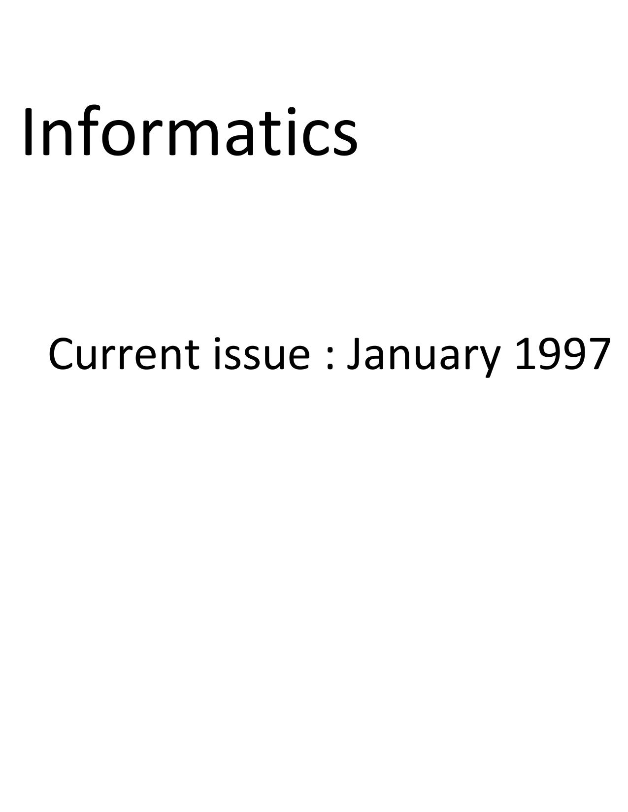 January 1997 cover