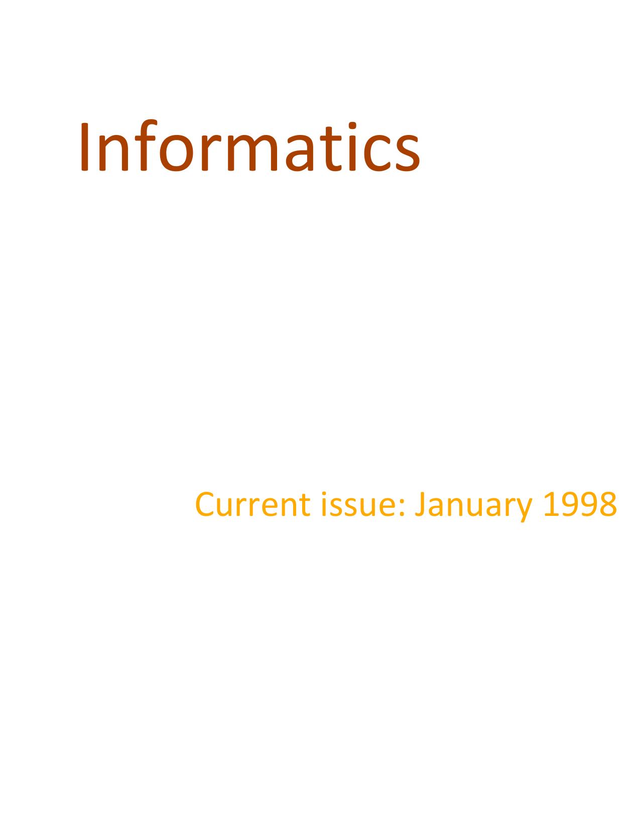 January 1998 cover