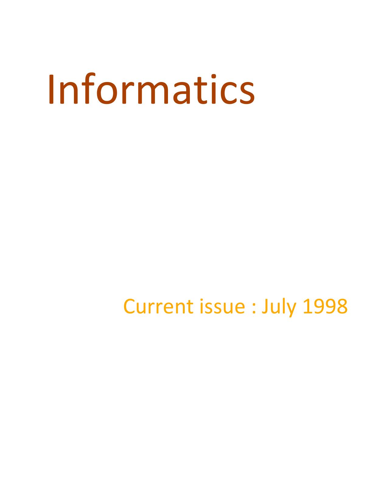 July 1998 cover